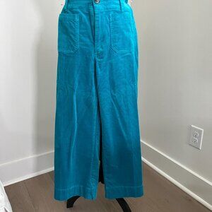Women's Corduroys, Turquoise,  Maeve by Anthropologie, Size 26